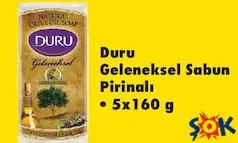 DURU GELENEKSEL SABUN PİRİNALI 5X160 G DURU GELENEKSEL SABUN PİRİNALI 5X160 G